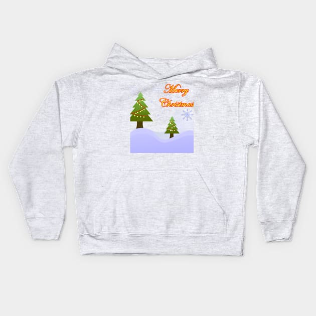 Merry chrismas Kids Hoodie by Danwpap2